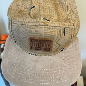 Rocksmith Scribble suede like adjustable explicit Content streetwear hat.